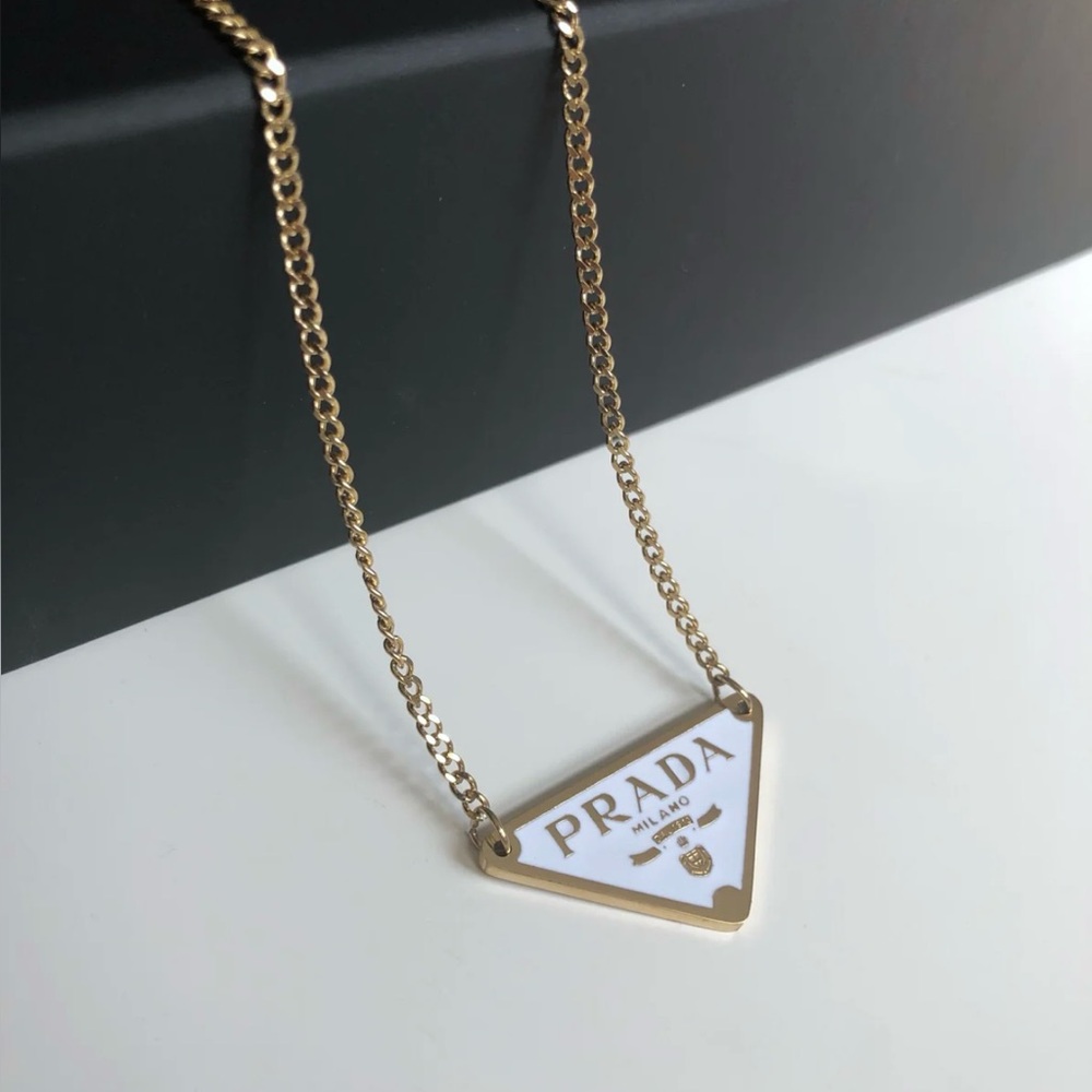 PRADA Triangle Necklace